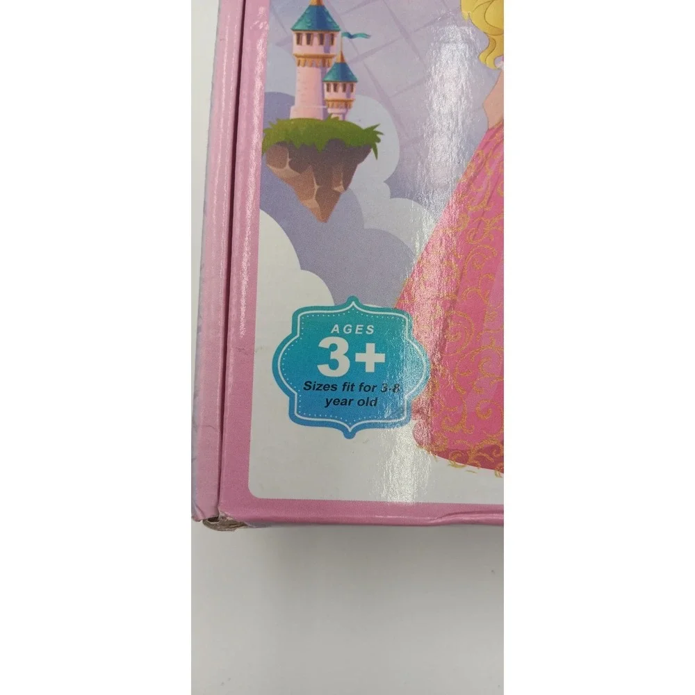 Princess‎ Dress Up Costume For Girls Sz 3-8 Pink Tierra Necklace